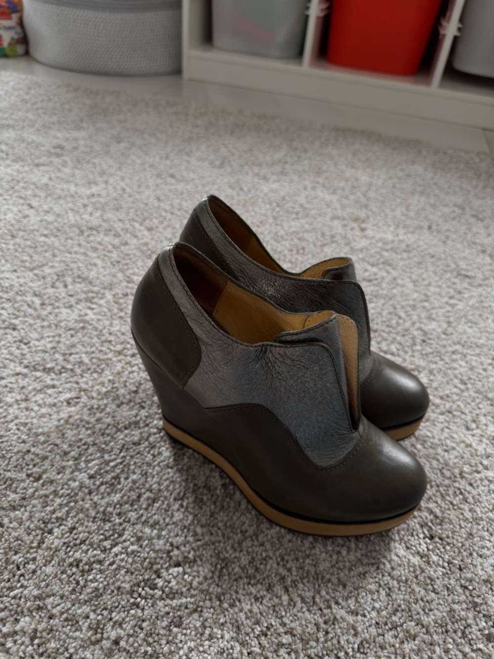 Women’s Olive Green Wedge Booties - Sleek Everyday Style
